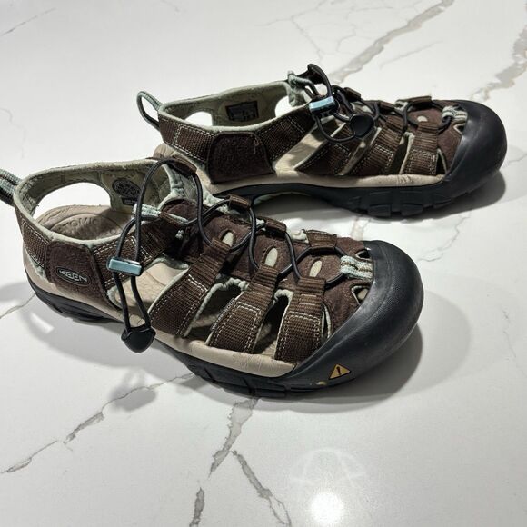 KEEN | Newport H2 Women’s Size 9 Waterproof Hiking Sandals Brown Blue Turquoise - Picture 2 of 15